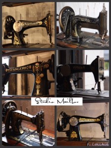 Vintage Sewing Machine Collage