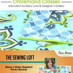 Learn how to make a water resistant picnic blanket in this free video class with Heather from The Sewing Loft.