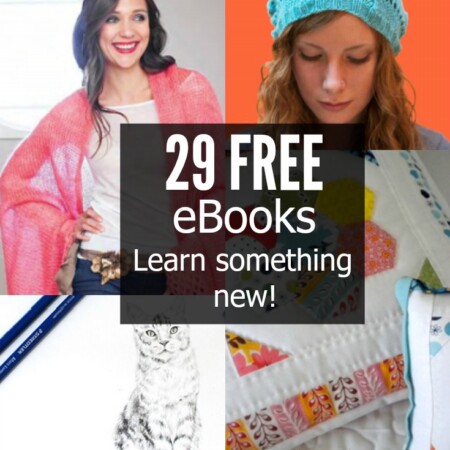 Learn something new with one of these 29 free ebooks from Craftsy.
