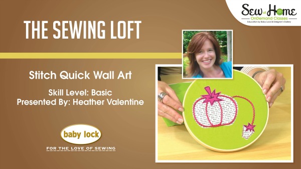Learn how to make this applique pincushion wall art in this free video class with Heather from The Sewing Loft.