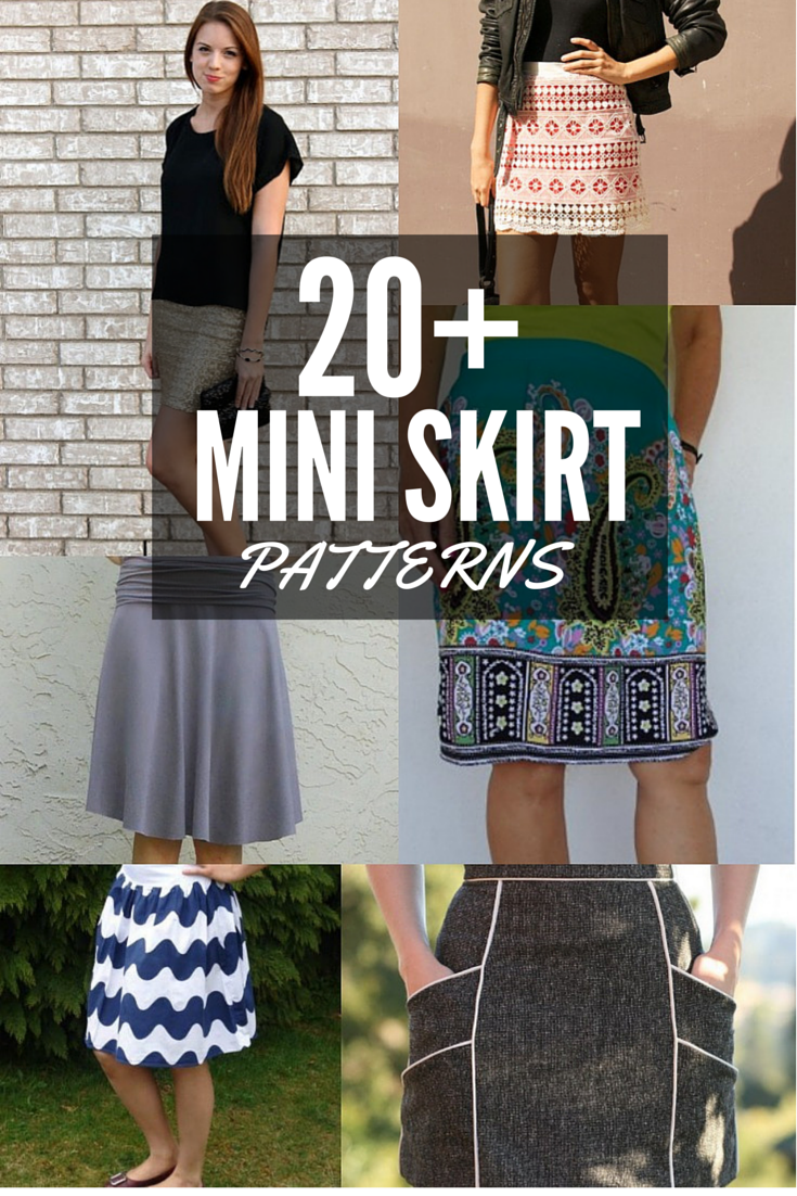 Mini skirt shop sewing pattern