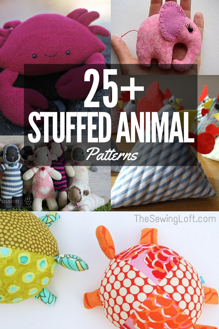 stuffed animal patterns the sewing loft