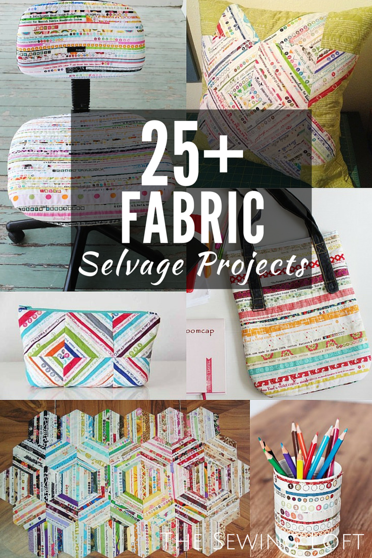 Ever looked at the edge of your fabric and think how pretty the markings are? Well, this list of 25+ Fabric Selvage Projects will make you wish you've saved them. The Sewing Loft 
