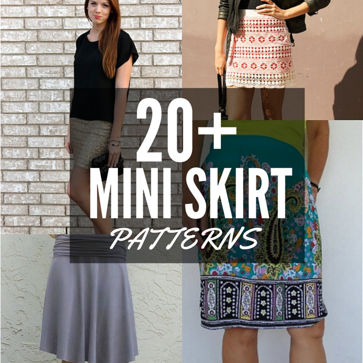 Tight mini skirt outlet pattern