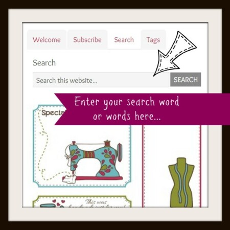 Search The Sewing Loft for your favorite projects, sewing tips and free patterns.