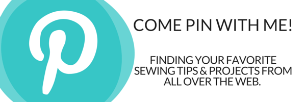 Have you noticed The Sewing Loft on Pinterest?  They are pinning some of the best projects and sewing tips found on the web today. Be sure to follow along and pin to your boards. https://www.pinterest.com/thesewingloft/