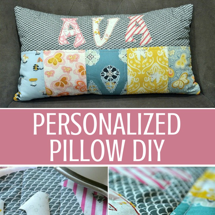 DIY Monogrammed Zippered Pillow Cover (An Easy Tutorial for the