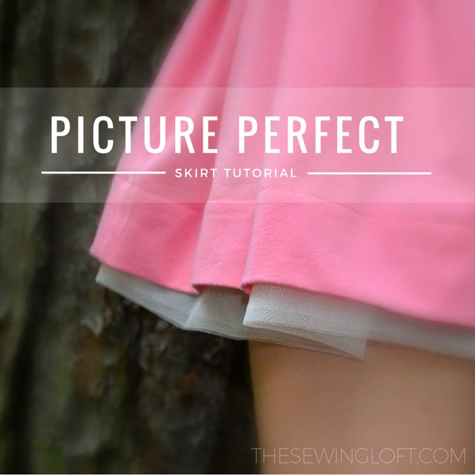 This easy skirt tutorial will help make every picture perfect! The peek a boo tulle adds a sweet detail while the elastic waist is easy to wear. The Sewing Loft