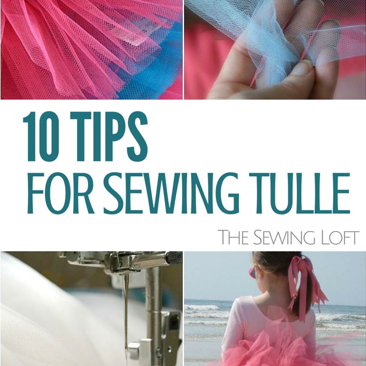 Learn 10 easy tips for sewing with tulle like how to quickly ruffle tulle. The Sewing Loft