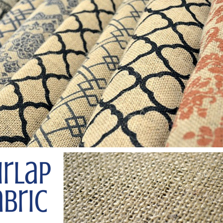 Burlap fabric is also known as Hessian cloth. It is an awesome fabric that gives a nice natural, classic, or rustic appeal to any sewing project.