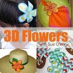 Learn how to make 3D flowers in the hoop from fabric scraps with Sue O'Very during National Sewing Month on The Sewing Loft.