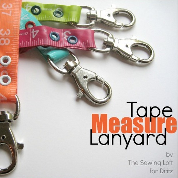 The flexible tape measure is a valuable tool in your sewing basket. The Sewing Loft