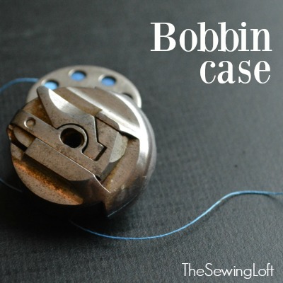 Sewing Terms |The bobbin case is a key component to every sewing machine. This round cylinder houses the lower thread bobbin and ties together with the upper strands. The Sewing Loft