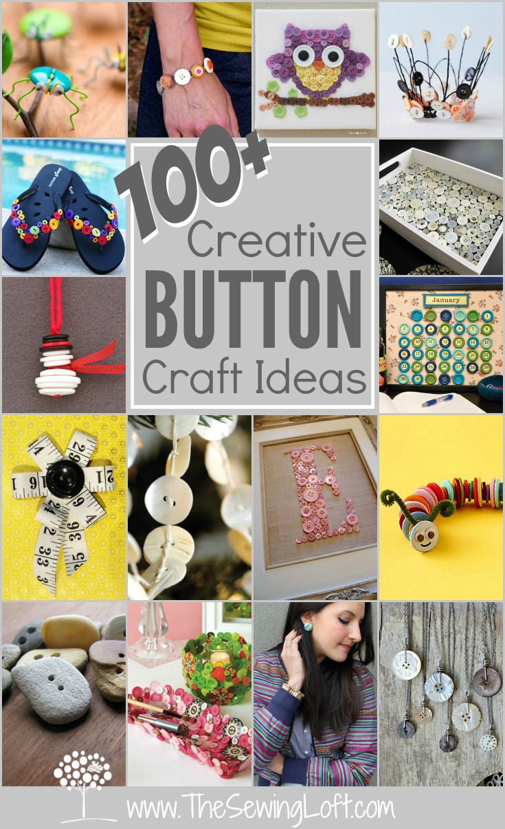 24 Fun Button Crafts for Kids- Easy Crafts for Various Seasons + Holidays!