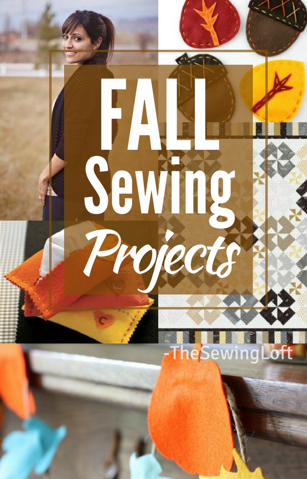 Embrace the cool weather, enjoy the crisp air and drool over the glorious bursts of colors with these easy to make Fall DIY Sewing projects.