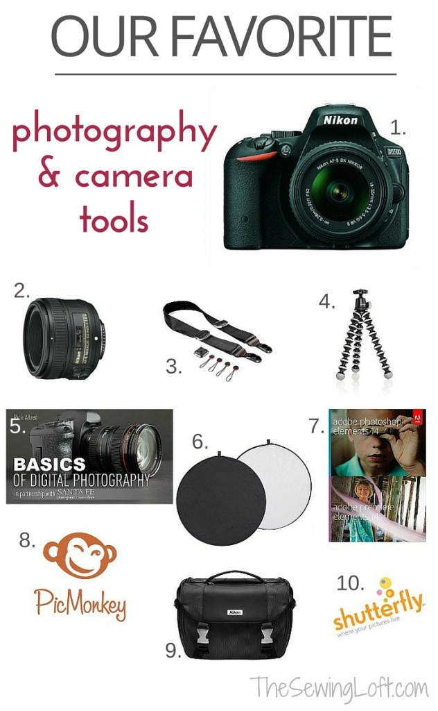 Taking pictures is easy with these simple camera tools and tips. The Sewing Loft
