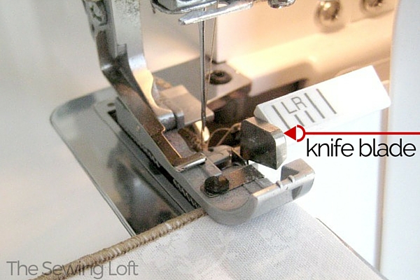 The knife on a serger sewing machine is a built-in part, which cuts the edges of the fabric as you sew an overcast stitch. Learn more about how to replace.