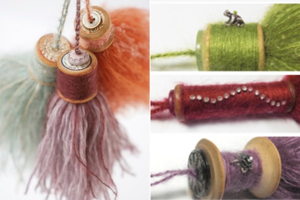 Creative uses for vintage thread spools. The Sewing Loft