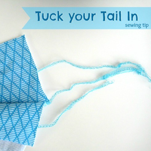 Serger Sewing Tip: Tuck your tail in on The Sewing Loft