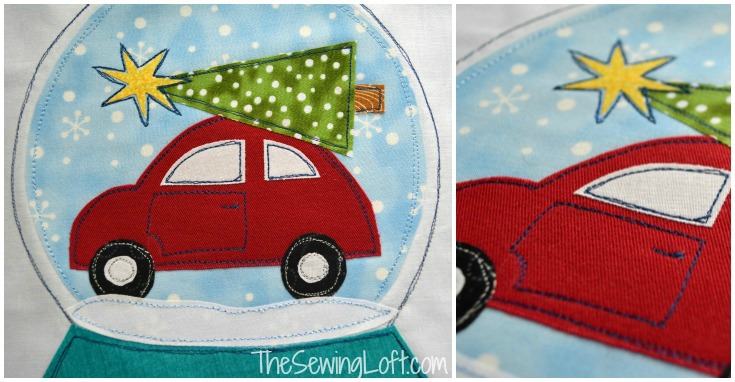 Snow Globe Applique Bundle Pack Pattern by The Sewing Loft