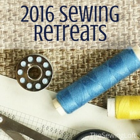 Sewing retreats are a fun way to meet new friends who are passionate about sewing. Check out this great list for 2016retreats. The Sewing Loft