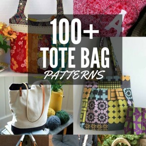 I'm treating myself to a new bag with this amazing list of over 100 FREE Tote Bag Patterns from The Sewing Loft