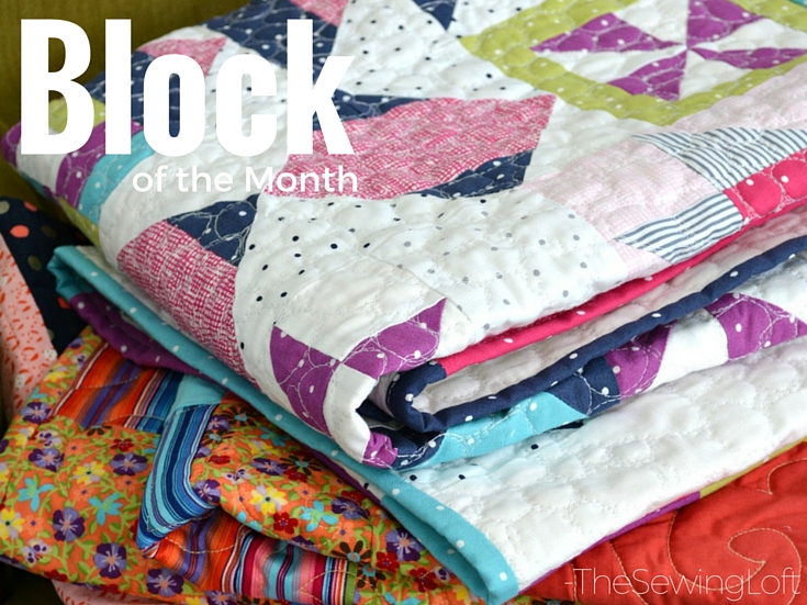 Increase your skill set with a block of the Month sewing series on The Sewing Loft. 