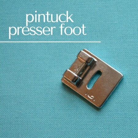 The pintuck presser foot is designed to allow your machine to create texture and dimension with one pass under the needle. This specialty foot is available in 3, 5, 7 and 9 groove options. Learn how to keep your tucks straight and evenly spaced with this special sewing accessory. The Sewing Loft