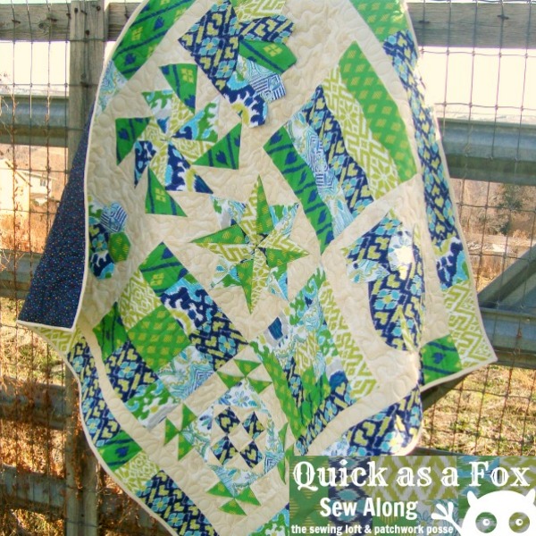 Block of the Month - Quick as a Fox series on thesewingloftblog.com