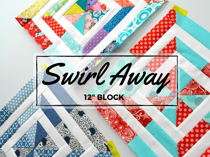 I'm excited to be part of the Aurifil Design Team 2016. You can grab my Swirl Away Block pattern here and learn more about our upcoming year together. The Sewing Loft