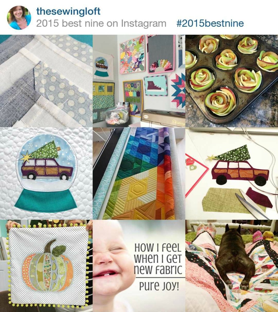 The Sewing Loft 2015 best 9 images on Instagram. Can not wait to see what get she's stitching up in 2016!
