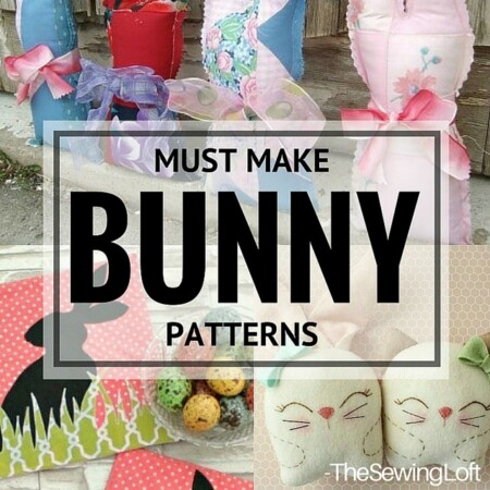Stitch up one of these Amazing Bunny Patterns this Easter. The 10 patterns are easy to sew and quick to make. The Sewing Loft.