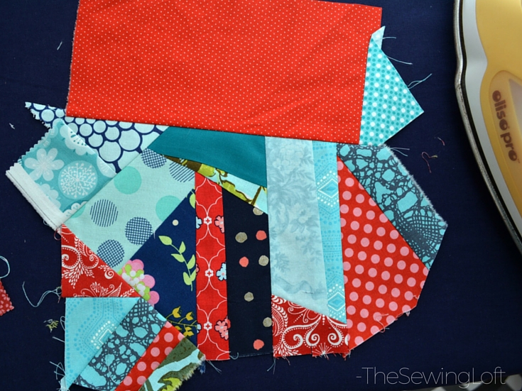 Create new fabric from smaller scraps with this easy scrap management technique. The Sewing Loft