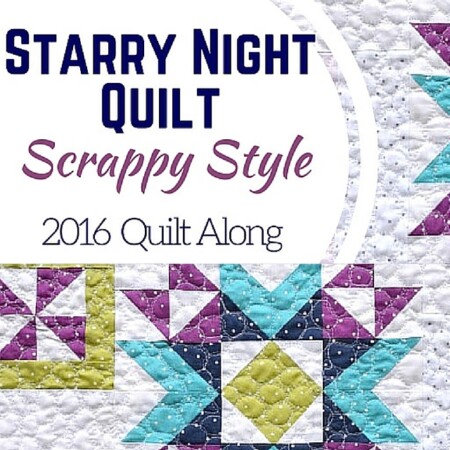 Come join the fun and bust through your scraps with the Scrappy Starry Night Quilt Block of the Month series on The Sewing Loft.