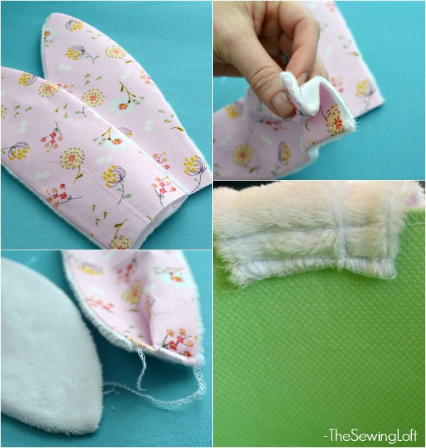 Tuck your colored eggs into this cute Easter Bunny Basket. Step by step tutorial includes FREE pattern. The Sewing Loft