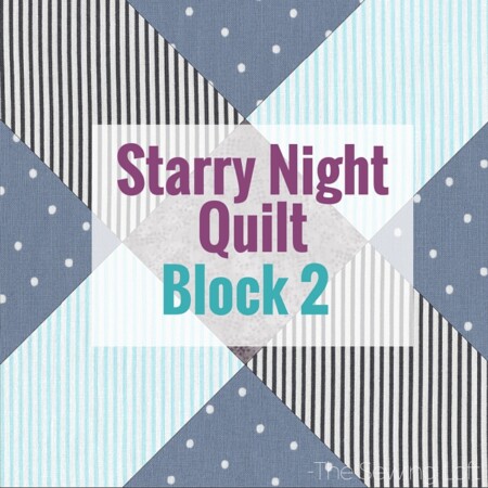 It's time for block 2 of the Starry Night Quilt Sampler. Come join the fun and Increase your skill set with a block of the Month sewing series on The Sewing Loft.