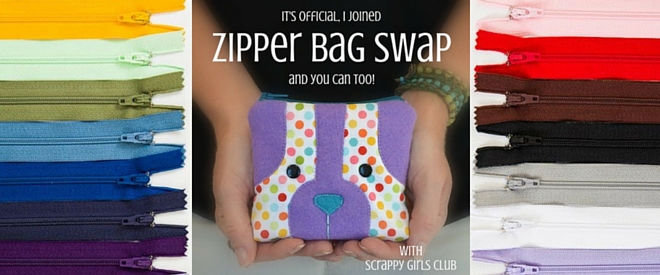 I am so excited to be joining the latest zipper bag SWAP with Scrappy Girls Club. Want to join the fun? Sign ups are happening now. 