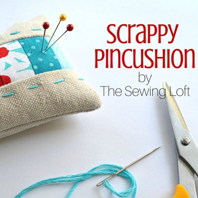 This scrappy pincushion pattern is perfect for smaller pieces of leftover fabrics. Step by step instructions make it easy for even a beginner to stitch at home.