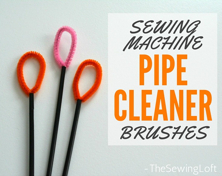 You can get in every last nock & cranny to grab all the dust bunnies hiding inside your sewing machine with this pipe cleaner brush. Learn how to make it on The Sewing Loft