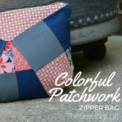 I learned how to make these colorful patchwork bags in Caroline's new class on Craftsy.