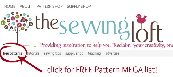 Photo gallery of over 50 free sewing patterns from The Sewing Loft. Patterns range from quick and easy to custom clothing. 