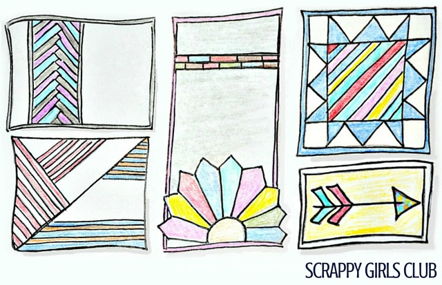 It's time for another swap and I just joined the mini quilt swap with Scrappy Girls Club. You can design your own pattern or choose a free tutorial from the round up.