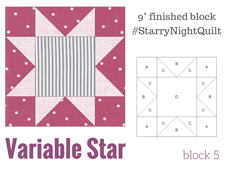 It's time for the next block in the Starry Night Quilt Sampler - the Variable Star Quilt Block. Come join the fun and Increase your skill set with a block of the Month sewing series on The Sewing Loft. 