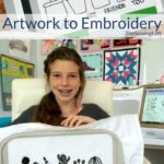 See how to transform your child's drawings into artwork embroidery. The process is really amazing and such a simple DIY project.