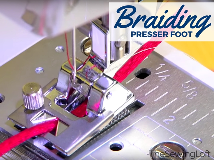 Add decorative details to your sewing project with the braiding foot. This foot will help you attached small trims with precision and ease. Learn how. 