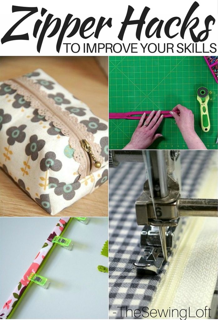 Sometimes zipper installation is scary but I've put together an amazing list of 11 zipper hacks to help you Improve your sewing and zipper installation skills. 