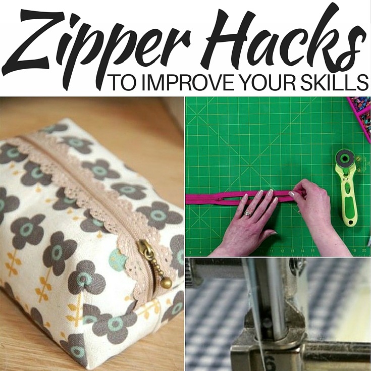 Sometimes zipper installation is scary but I've put together an amazing list of 11 zipper hacks to help you Improve your sewing and zipper installation skills.