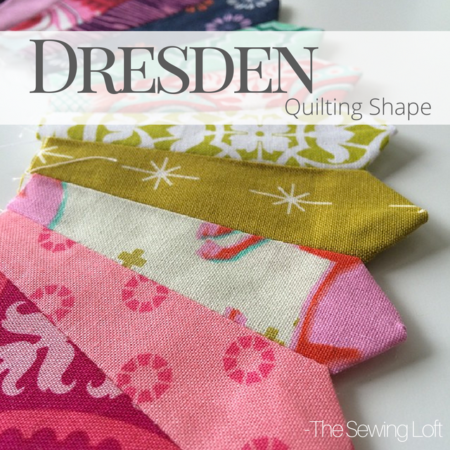 A dresden plate is a circular shaped quilt pattern dating back to the late 1920s and 30s featuring small scraps of fabric.
