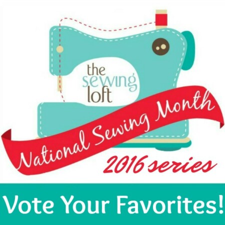 Vote your favorite projects today in the National Sewing Month Show & Tell Giveaway to win amazing prizes.