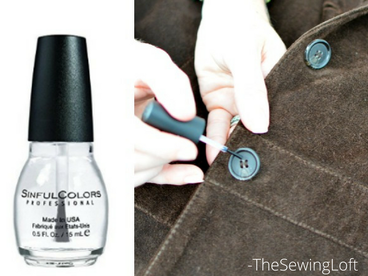 Add an extra layer of protection to your clothing with this no sew quick tip from The Sewing Loft. It is a sure fire way to keep all your buttons in place.